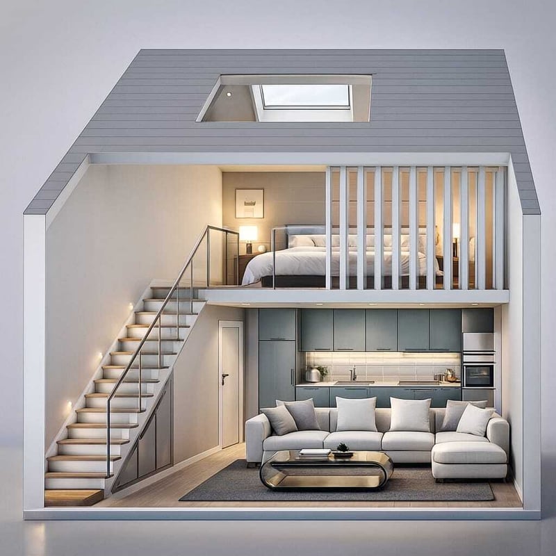Impression of the interior of a small home Impression of the interior of a small home